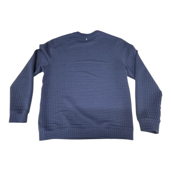 NOBULL Women’s L Navy Blue Quilted Crew Neck Pullover Sweatshirt Active Crossfit - Picture 6 of 6